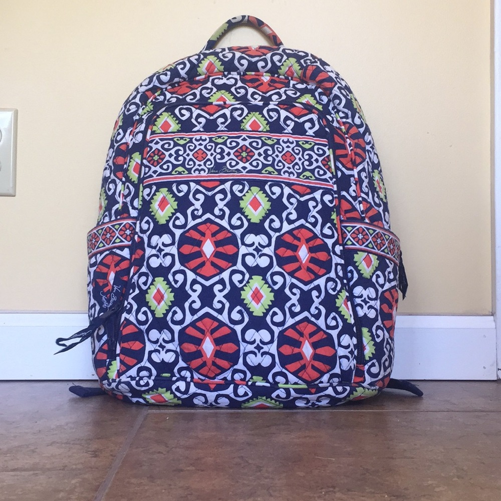 Vera Bradley Backpack holds everything for school.